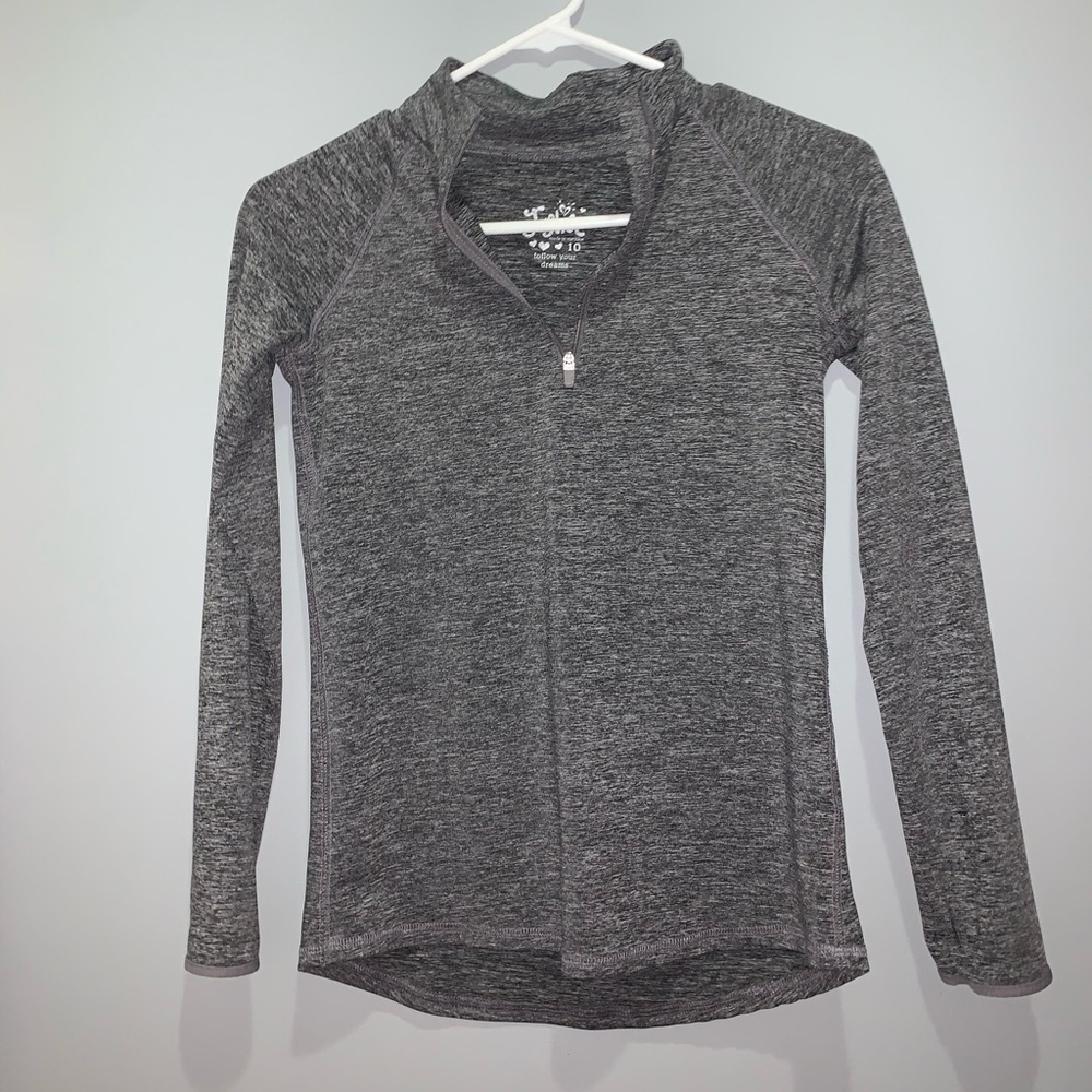 a very comfortable gray top